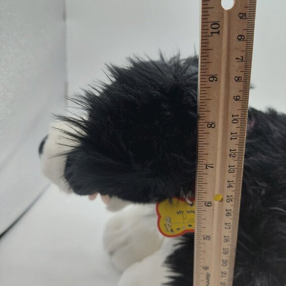 Build A Bear Border Collie Puppy Dog Black & White Stuffed Animal BAB - Picture 5 of 11